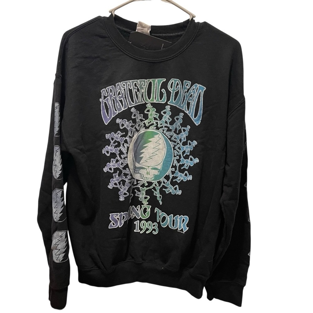 Junk Food Grateful Dead Vintage Sweatshirt size small NWT skeltons skull
